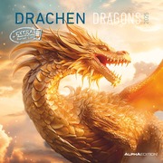 Drachen 2025 - Broschürenkalender 30x30 cm (30x60 geöffnet) - Kalender mit Platz für Notizen - Dragons - Bildkalender - Planer