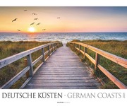 Deutsche Küsten 2025 - Bildkalender XXL 60x50 cm - hochwertiger Wandkalender im Querformat - Landschaftskalender - Wandplaner