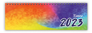 Trötsch Schreibtischquerkalender Farben Timer 2023