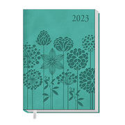 Taschenkalender A6 Daily Soft Touch Blumen 2023