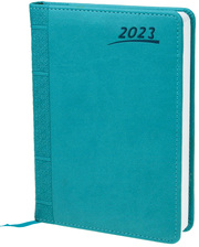 Buchkalender A5 Aqua 2023