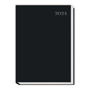 Taschenkalender A6 schwarz 2024 - Cover
