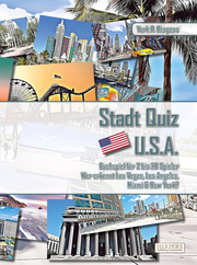 Stadt Quiz U.S.A. - Buchspiel für 2 bis 20 Spieler, Wer erkennt Las Vegas, Los Angeles, Miami & New York?