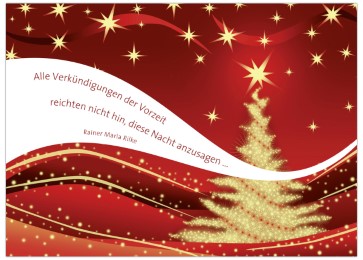 Weihnachtskarten 'Rilke' - Abbildung 1