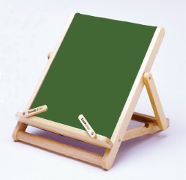 Bookchair Standard Grün - Buchständer Tablethalter aus Holz