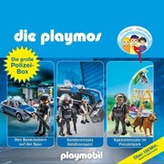 Die Playmos - Das Original Playmobil Hörspiel, Die große Polizei-Box, Folgen 28,41,44 - Cover