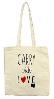Stofftasche 'Carry with Love'