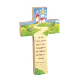 Holzkreuz Gott behüte dich auf deinen Wegen - Cover