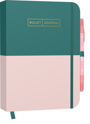 Bullet Journal Greenery Rose mit Stift