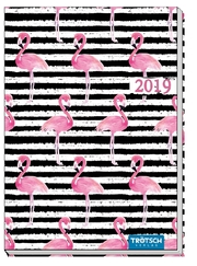 Taschenkalender Flamingo A7 2019 - Cover
