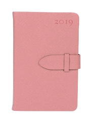 Taschenkalender 2019 mit Lasche apricot A6