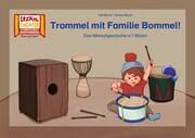 Trommel mit Familie Bommel! / Kamishibai Bildkarten - Cover