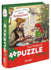 Pettersson und Findus feiern Weihnachten. Puzzle im Buch. 100 Teile - Cover