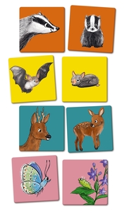 Finde die Tierbabys. Ein Memo aus dem Wald für Kinder ab 3 Jahren - Illustrationen 1