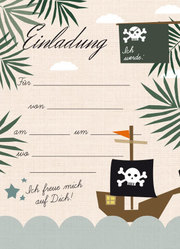 Einladungen zum Kindergeburtstag: Pirat