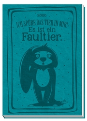 Taschenkalender 'Faultier' A7 'Soft Touch 2020