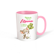 Tasse - Glück Mama weiß rosa