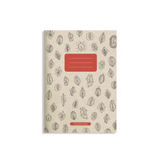 matabooks - A5 Notizheft aus Graspapier - Maya Farbe: Grapefruit