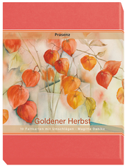 Kunstkarten-Box Goldener Herbst