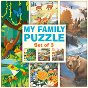 My Family Puzzle - Jungle, Flowers, Northern Wildlife