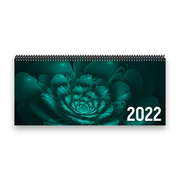 Tischkalender 2022 XL - Blume, grün