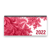 Tischkalender 2022 XL - Blätter, rosa