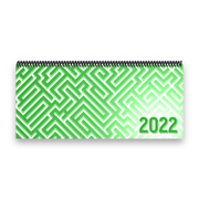 Tischkalender 2022 XL - Labyrinth, grün