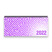 Tischkalender 2022 XL - Labyrinth, lila