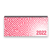 Tischkalender 2022 XL - Labyrinth, rosa