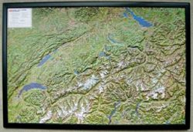 Schweiz mit Luftbild
