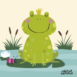 Mein buntes Kinderzimmerbild 'Prinz Frosch'