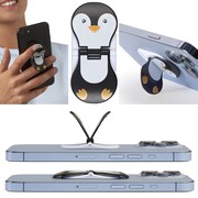 zipgrips Pinguin - 2 in 1 Handy-Griff & Aufsteller - Sicherer Griff - Halter für Smartphones - Perfekte Selfies - Ideal für Videos