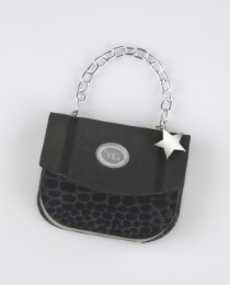 Handbag Notes - Black Croco - Notizblock