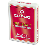 COPAG 100% Plastik Poker Jumbo Index rot