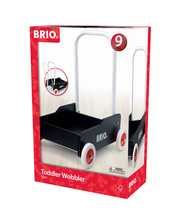 BRIO 31351 Lauflernwagen Schwarz - Klassiker für Kinder ab 9 Monaten - Verstellbarer Handgriff zum Anpassen an die Größe des Kindes und justierbare Bremse zum Einstellen der Rollgeschwindigkeit