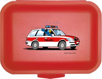 Globi Lunchbox Polizei rot