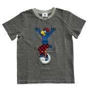 Globi T-Shirt gestreift Einrad 110/116 - Cover