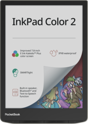 PocketBook E-Book-Reader InkPad Color 2 moon silver (silber) - Cover
