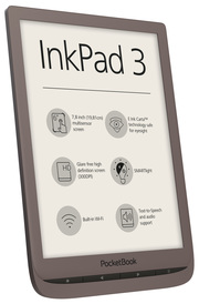 PocketBook E-Book-Reader InkPad 3 dark brown (dunkelbraun) - Abbildung 1