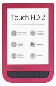 PocketBook E-Book-Reader Touch HD 2 ruby red (weinrot)