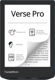 PocketBook E-Book-Reader Verse Pro - Azure (dunkelblau) - Cover