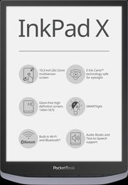 PocketBook E-Book-Reader InkPad X metallic grey (grau) - Cover