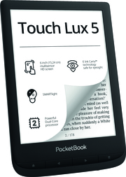 PocketBook E-Book-Reader Touch Lux 5 Ink Black - Abbildung 2
