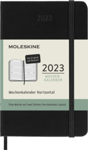 Moleskine Wochenkalender Horizontal - Deutsche Ausgabe P/A6 Schwarz 2023 - Abbildung 8