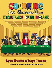 Coloring for Grown-Ups Holiday Fun Book - Cover