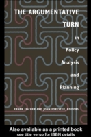 Argumentative Turn In Policy Analysis And Planning