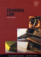 Criminal Lawcards 6/e