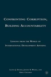 Confronting Corruption, Building Accountability - Cover
