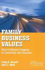 Family Business Values - Cover