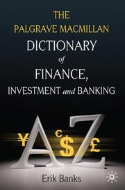 Dictionary of Finance, Investment and Banking - Cover
